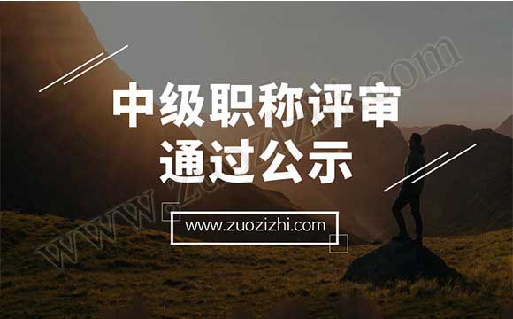 中级职称评审通过公示