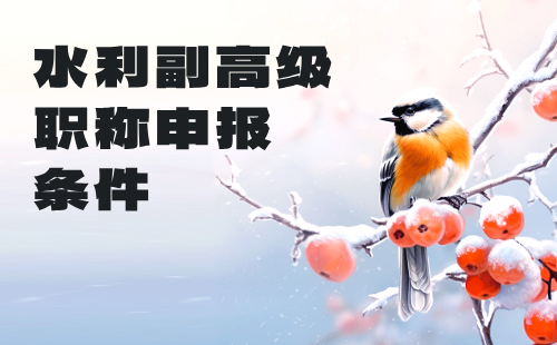 水利副高级职称申报条件 水利副高级职称申报条件