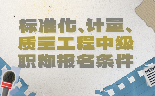 2024年标准化计量质量工程中级职称报名条件：标准化工程专业工程师评定