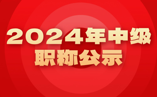 2024年中级职称