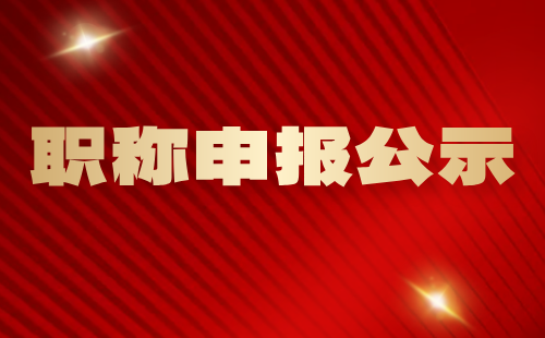 邯郸职称申报公示