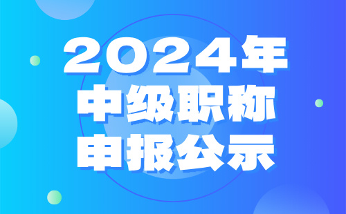 2024年中级职称