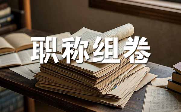 职称评审材料组卷 河北职称评审材料组卷